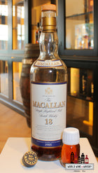 Macallan 18 Years Old 1985 2003 - Sherry Oak Casks - Vintage Release 43% (30ml sample) - WORLD WINE WHISKY 