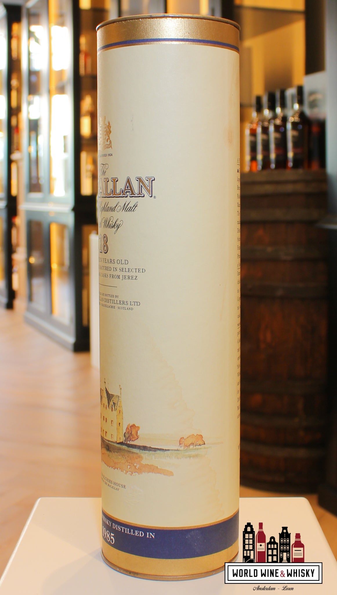 Macallan 18 Years Old 1985 2003 - Sherry Oak Casks - Vintage Release 43% - WORLD WINE WHISKY 