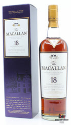 Macallan 18 Years Old 1990 2008 Sherry Oak 43% - WORLD WINE WHISKY 
