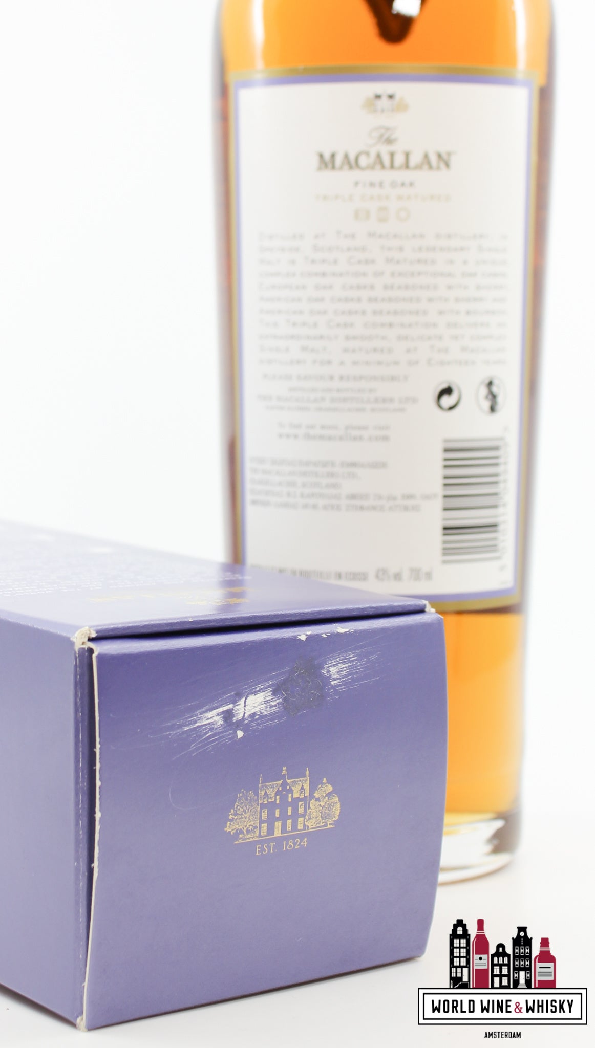 Macallan 18 Years Old - Fine Oak Triple Cask Matured 43% - WORLD WINE WHISKY 
