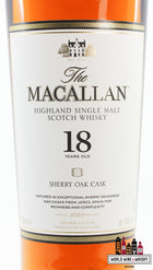 Macallan 18 Years Old - Sherry Oak Cask - Annual 2023 Release 43% - WORLD WINE WHISKY 