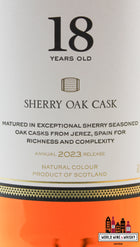 Macallan 18 Years Old - Sherry Oak Cask - Annual 2023 Release 43% - WORLD WINE WHISKY 