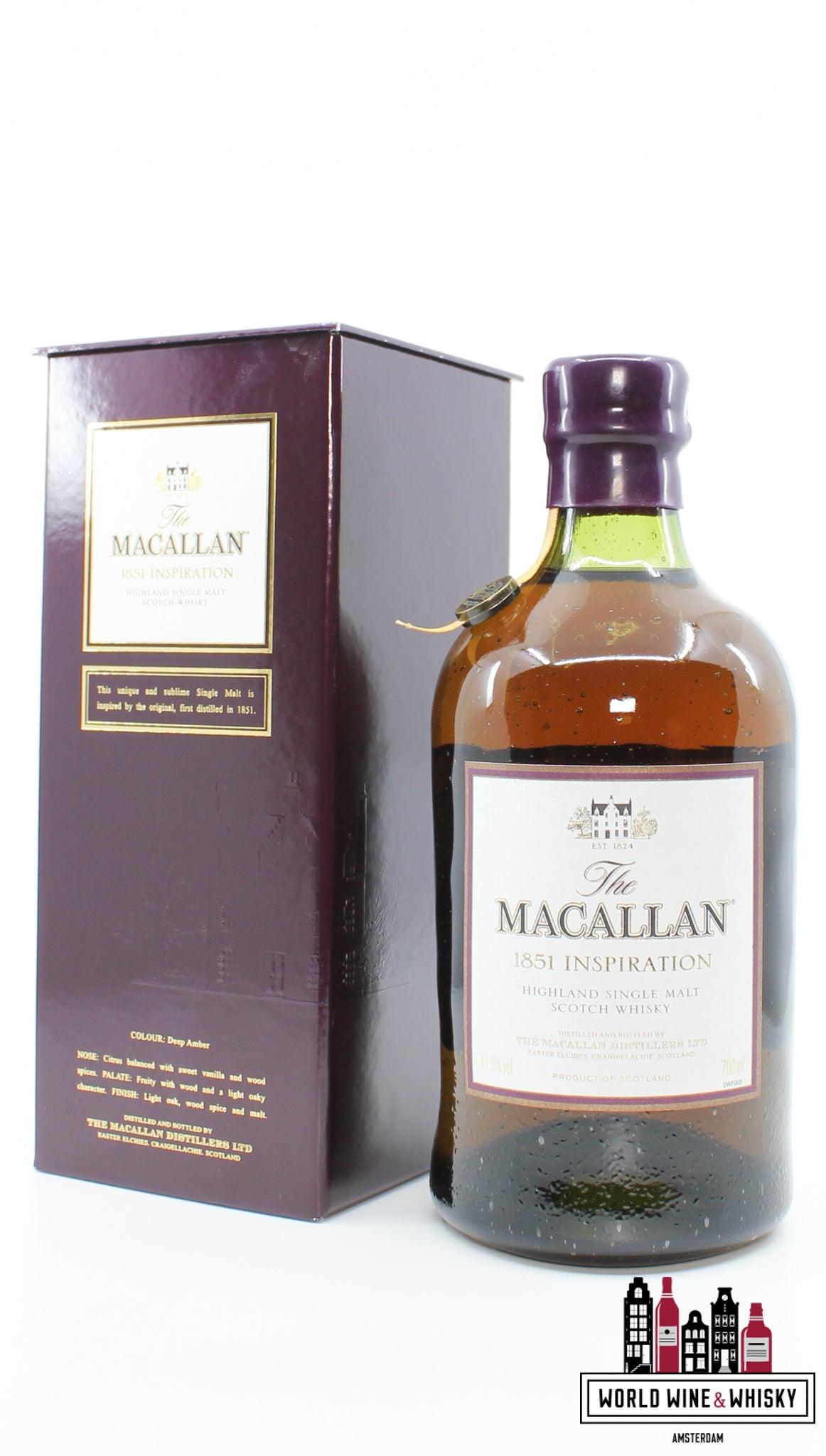 Macallan 1851 Inspiration (bottled in 2010) 41.3% - WORLD WINE WHISKY 