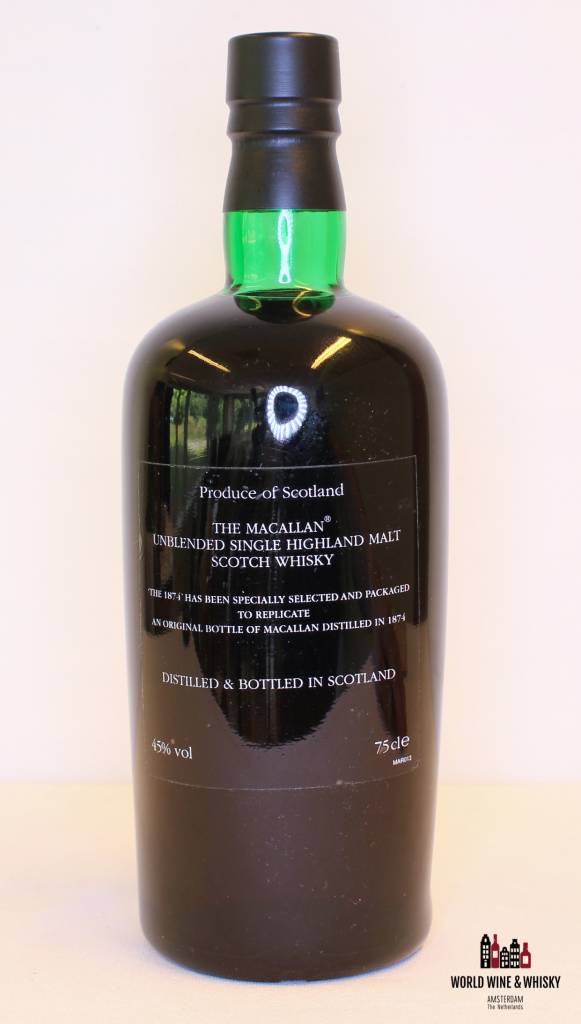 Macallan 1874 Replica 2002 45% (75cl edition) - WORLD WINE WHISKY 