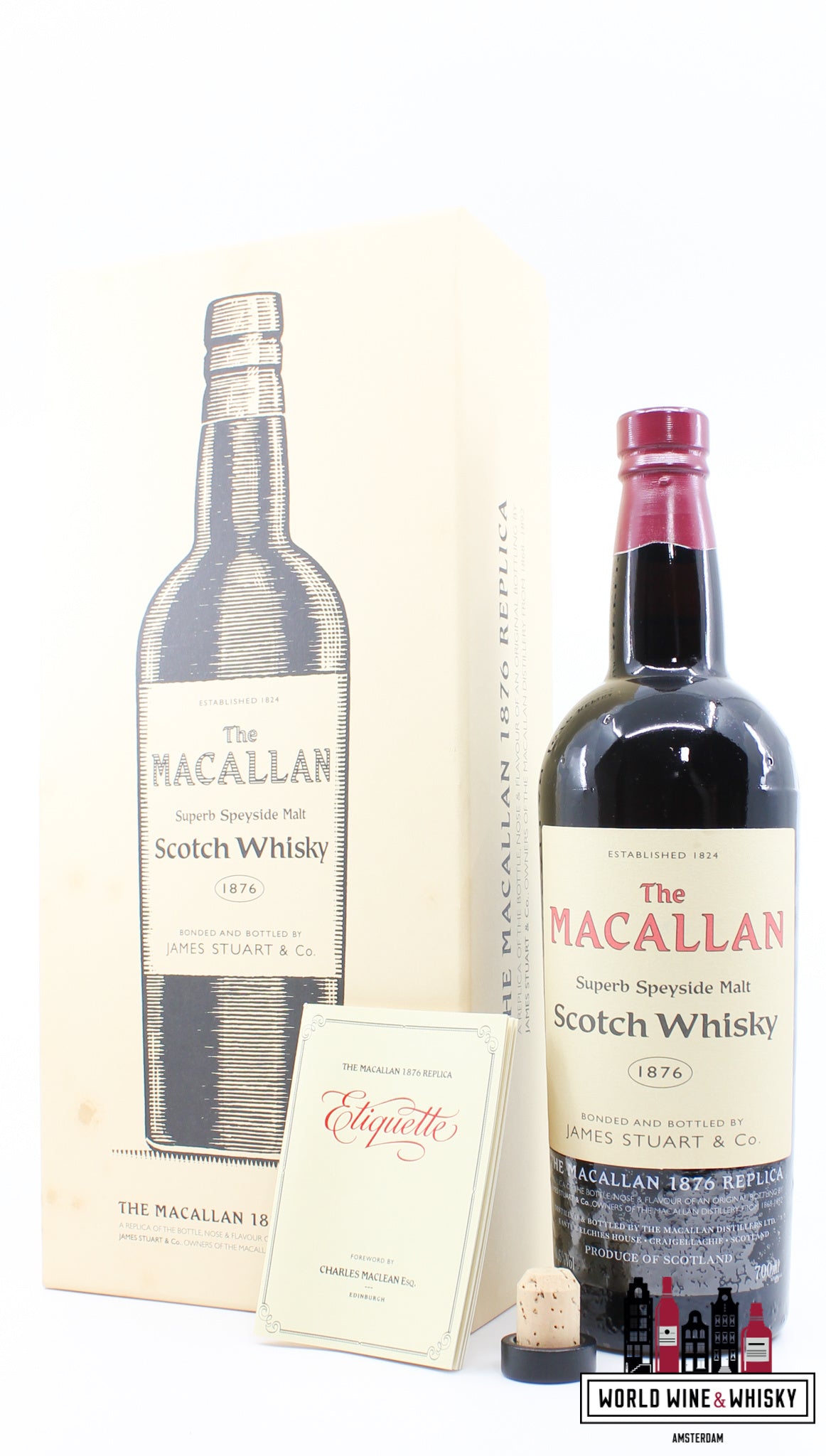 Macallan 1876 Replica - Bottled in 2003 40.6% (1 of 19800) - WORLD WINE WHISKY 
