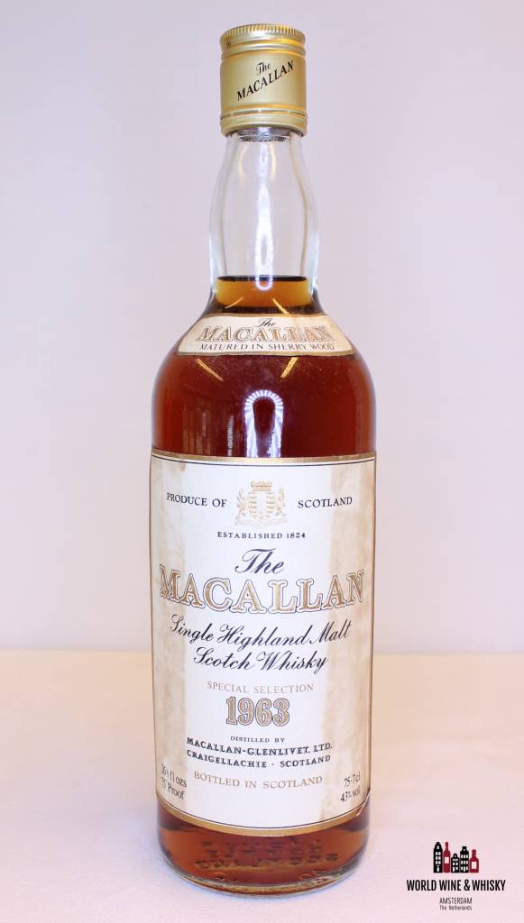 Macallan 1963 Special Selection - Sherry Wood 43% (75.7cl Edition) - WORLD WINE WHISKY 