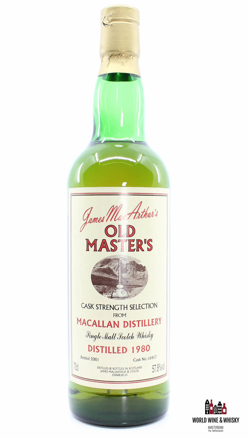 Macallan 1980 2001 - Old Master's - Cask Strength Selection - Cask 16457 57.8% - WORLD WINE WHISKY 