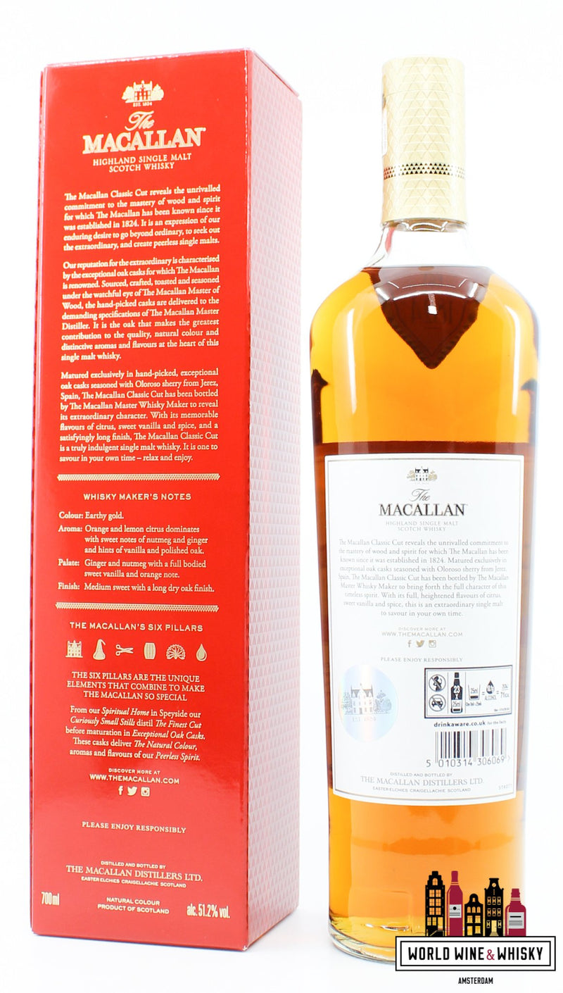 Macallan 2018 Classic Cut - Limited 2018 Edition 51.2% - WORLD WINE WHISKY 