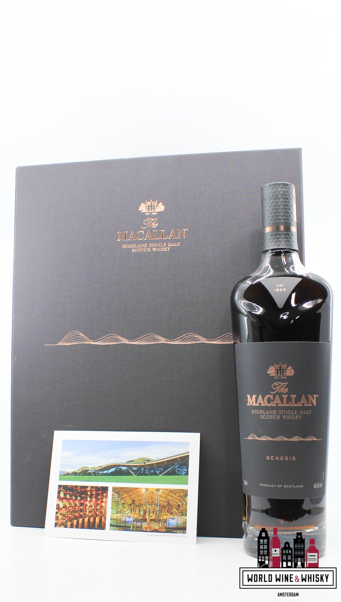 Macallan 2018 Genesis - Limited Edition 45.5% - Full Set (1 of 2500) - WORLD WINE WHISKY 