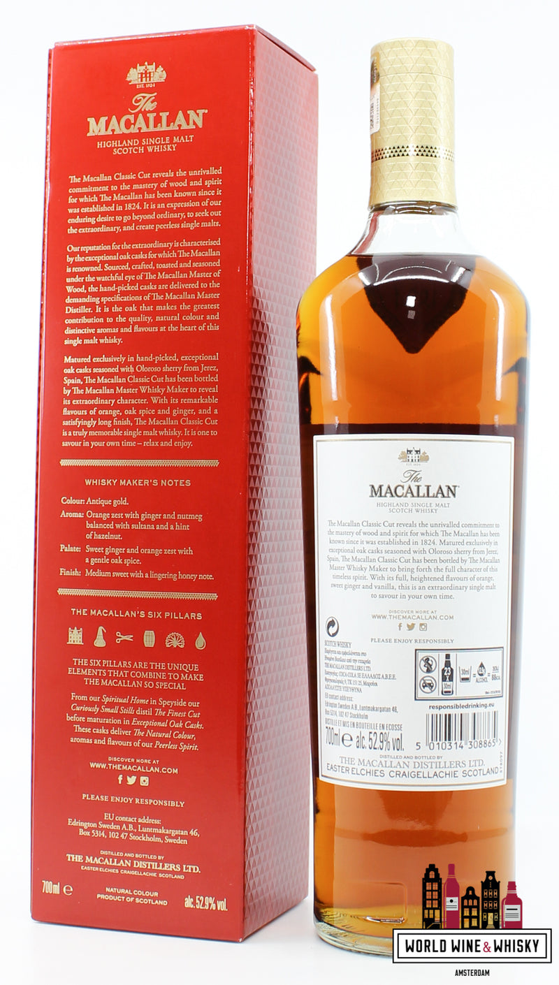 Macallan 2019 Classic Cut - Limited 2019 Edition 52.9% - WORLD WINE WHISKY 