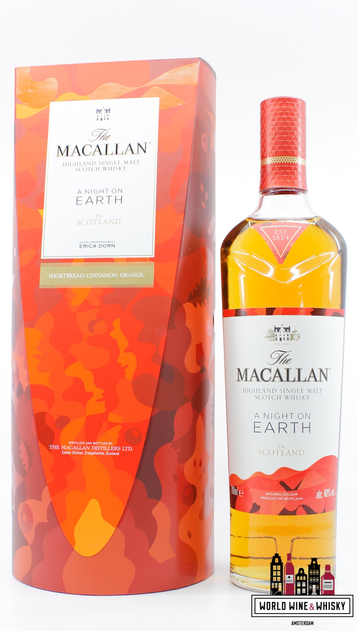 Macallan 2021 - A Night on Earth in Scotland - Erica Dorn 40% (original 6-bottles OCC) - WORLD WINE WHISKY 