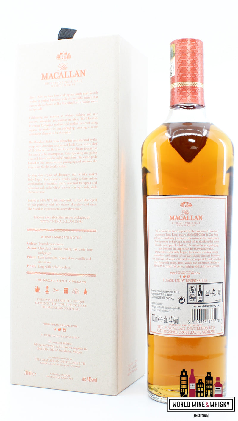 Macallan 2021 - The Harmony Collection - Rich Cacao 44% - WORLD WINE WHISKY 