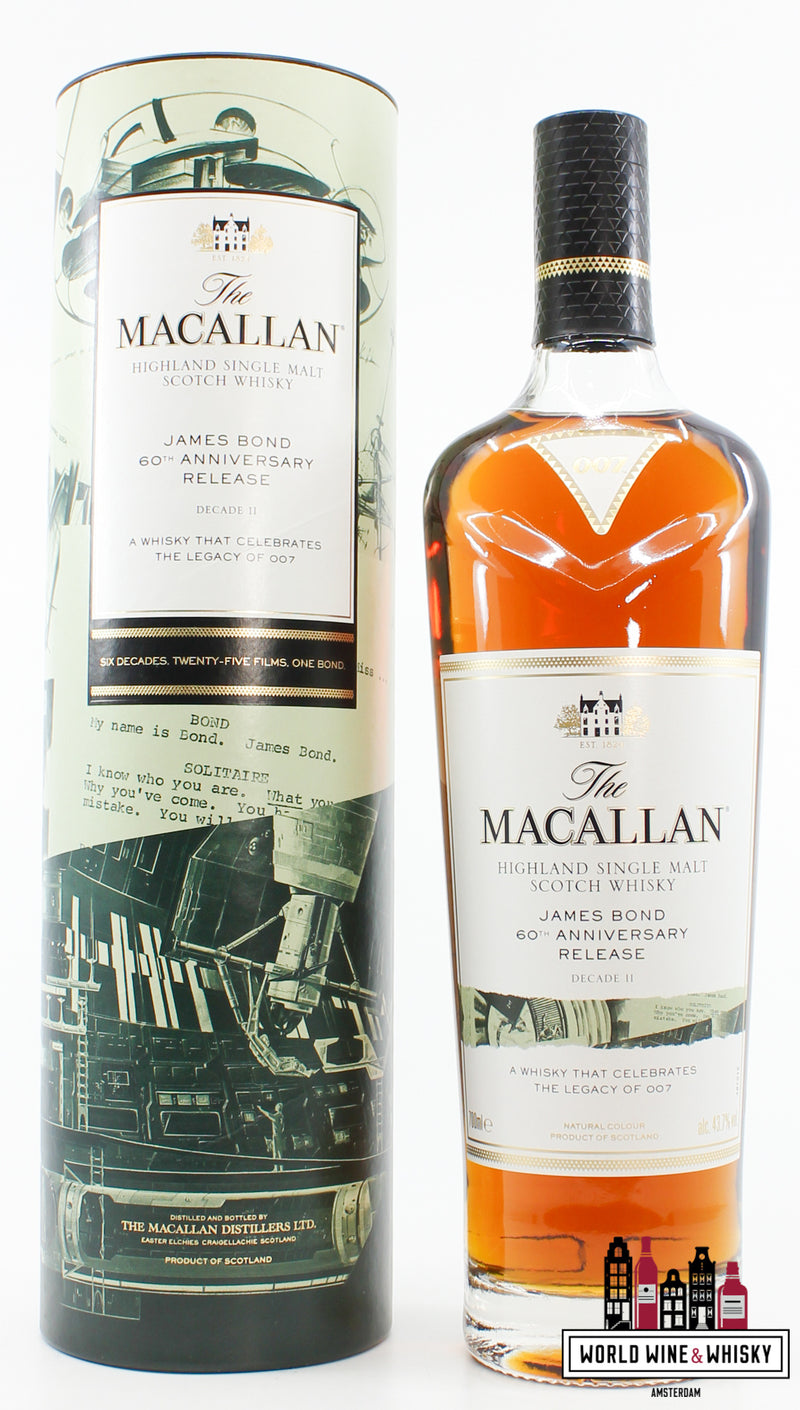 Macallan 2022 - James Bond 60th Anniversary Release - Decade II (2) 43.7% - WORLD WINE WHISKY 