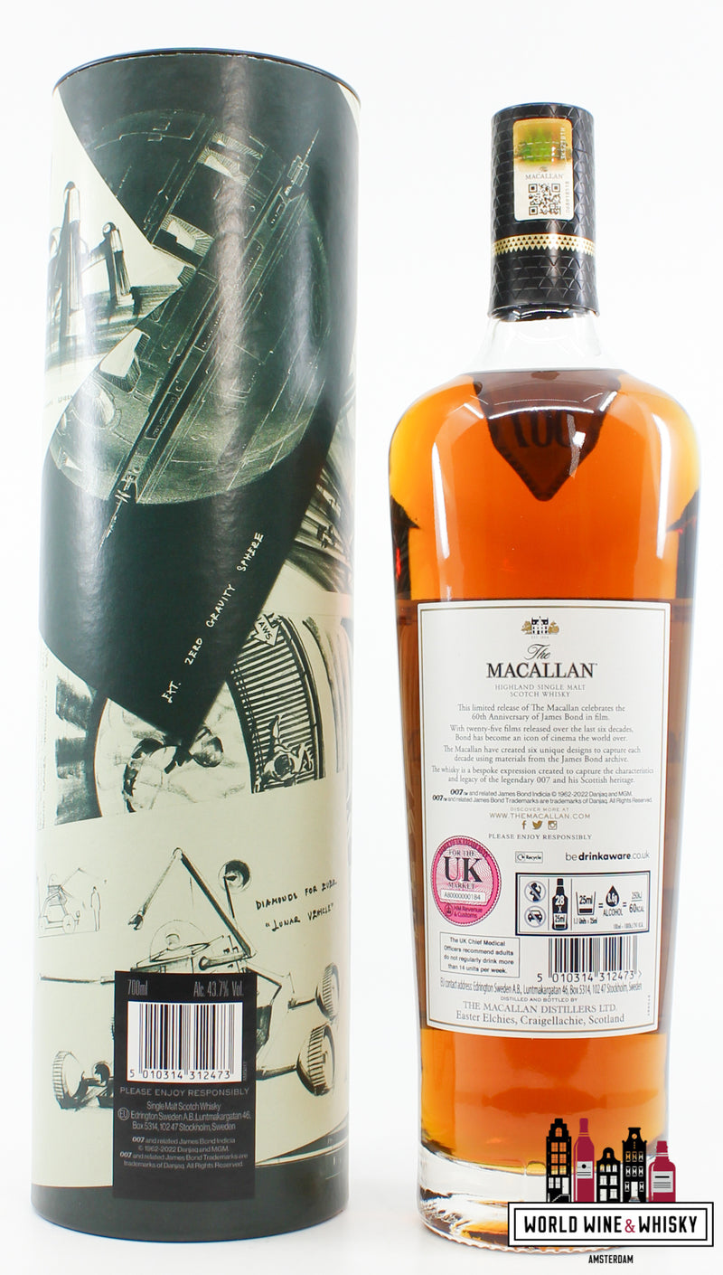 Macallan 2022 - James Bond 60th Anniversary Release - Decade II (2) 43.7% - WORLD WINE WHISKY 