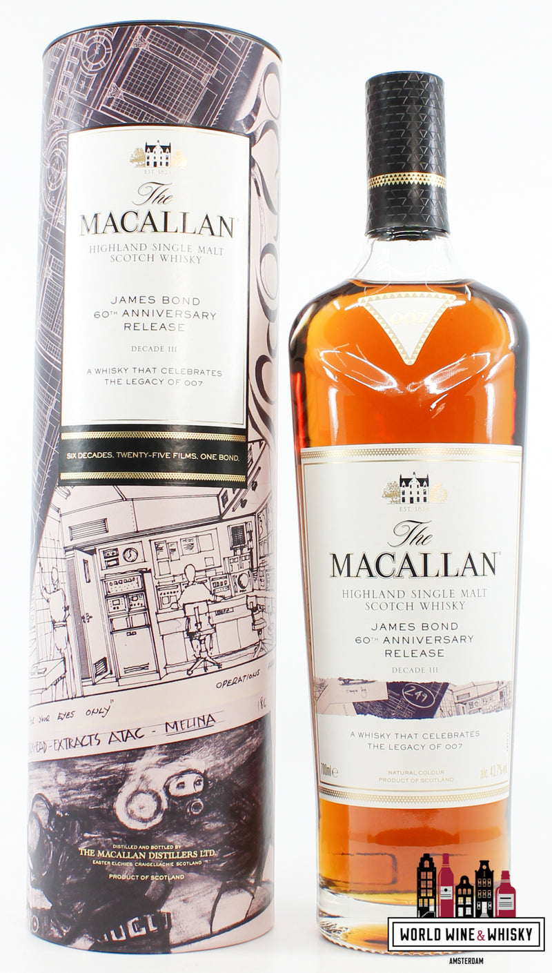 Macallan 2022 - James Bond 60th Anniversary Release - Decade III (3) 43.7% - WORLD WINE WHISKY 