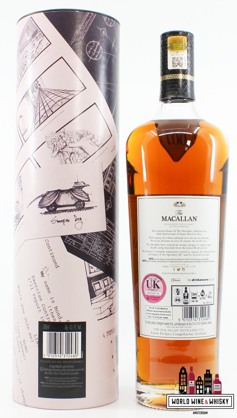 Macallan 2022 - James Bond 60th Anniversary Release - Decade III (3) 43.7% - WORLD WINE WHISKY 