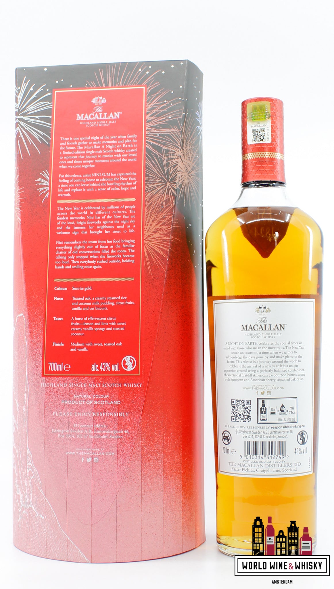 Macallan 2023 - A Night on Earth The Journey - Nini Sum 43% - WORLD WINE WHISKY 