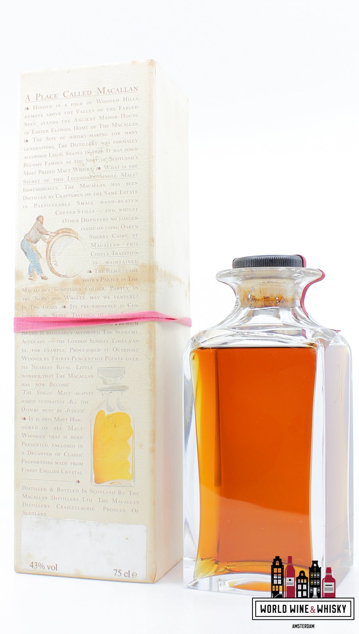 Macallan 25 Years Old 1964 1989 - The Macallan Decanter 43% 750ml - WORLD WINE WHISKY 