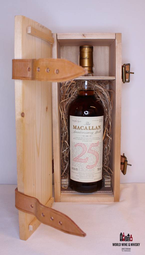 Macallan 25 Years Old 1968 1994 The Anniversary Malt 43% (in OWC) - WORLD WINE WHISKY 
