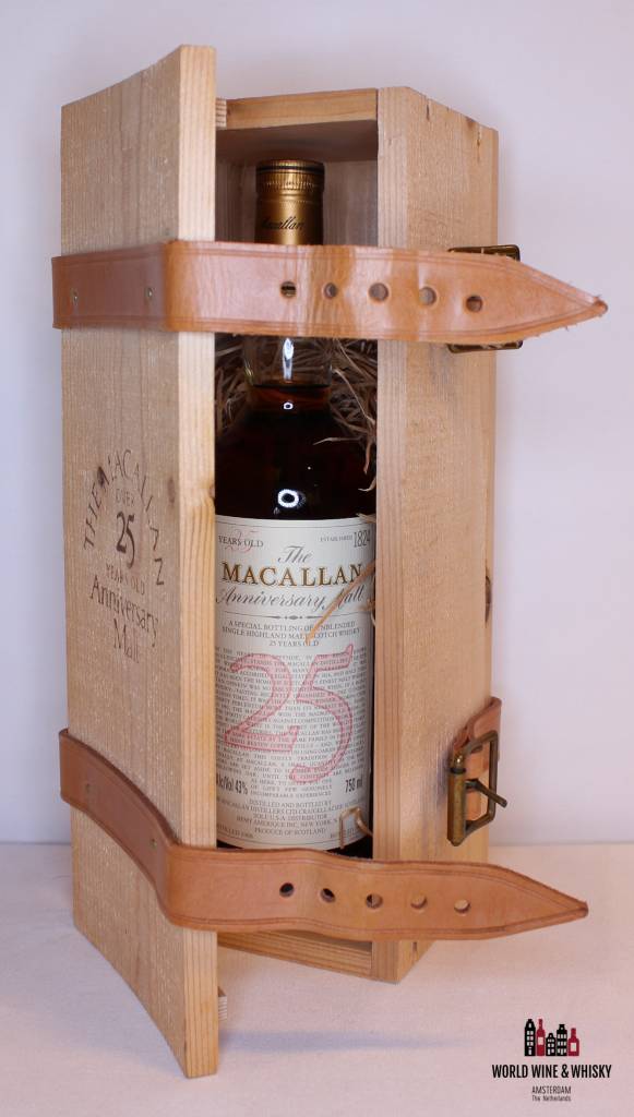 Macallan 25 Years Old 1972 1998 The Anniversary Malt 43% USA-Edition (in OWC) - WORLD WINE WHISKY 