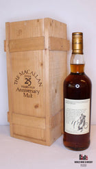 Macallan 25 Years Old 1974 1999 The Anniversary Malt 43% (in OWC) - WORLD WINE WHISKY 
