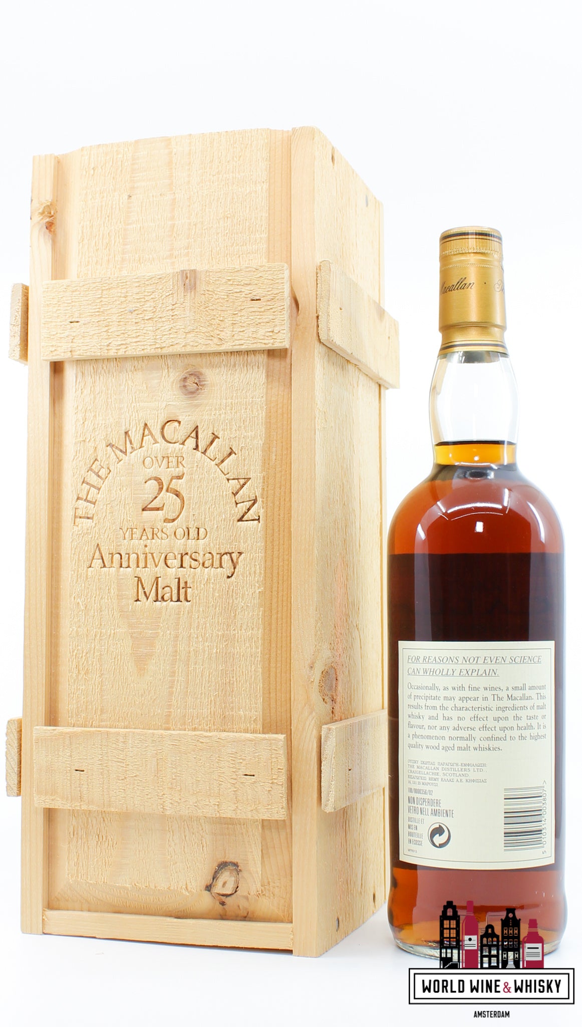 Macallan 25 Years Old 1975 2000 - The Anniversary Malt 43% 700ml (in OWC) - WORLD WINE WHISKY 