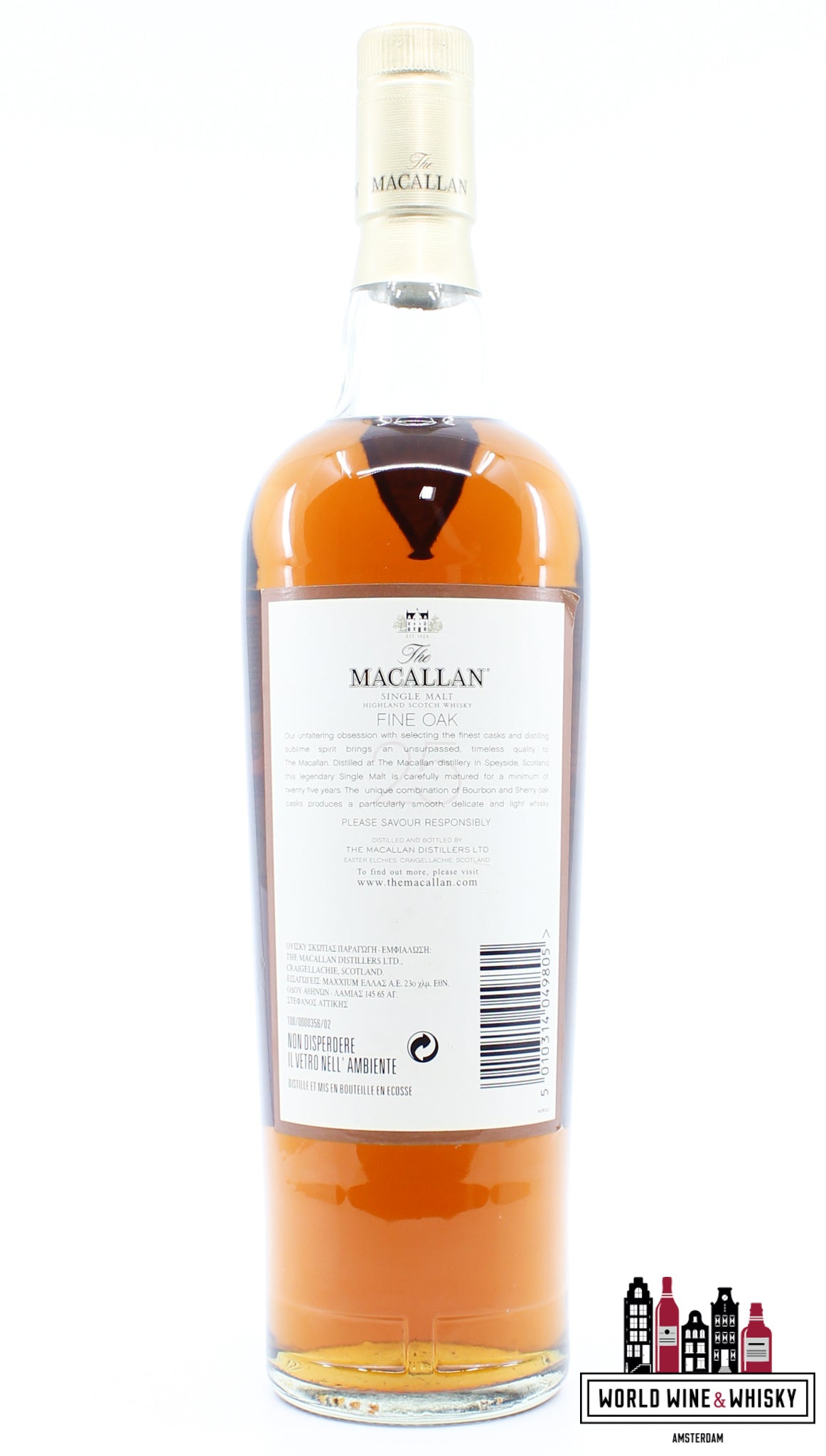 Macallan 25 Years Old 2004 - Fine Oak 43% 700ml - WORLD WINE WHISKY 
