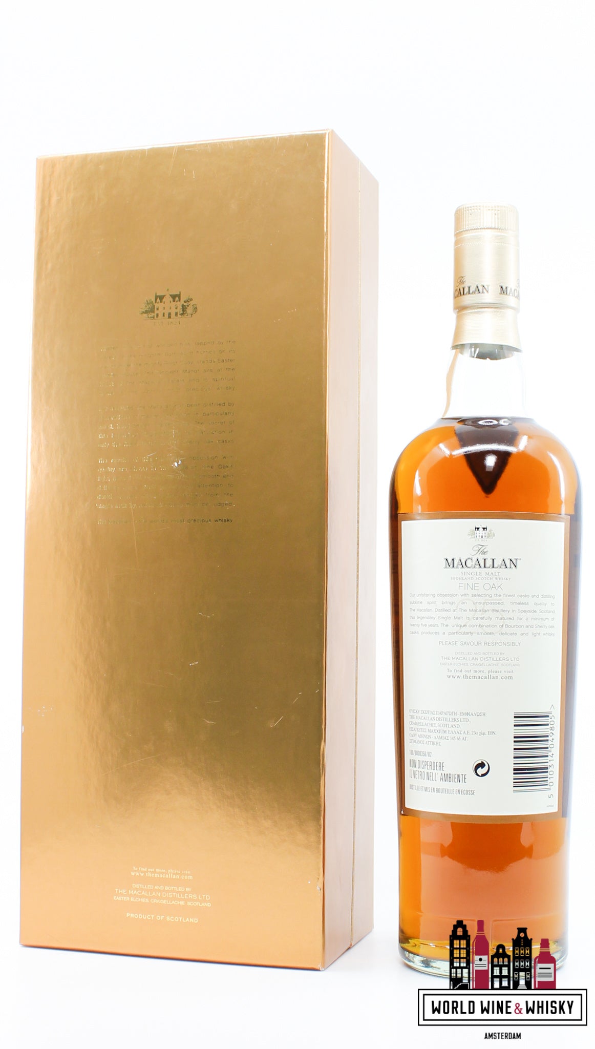 Macallan 25 Years Old 2004 - Fine Oak 43% - WORLD WINE WHISKY 
