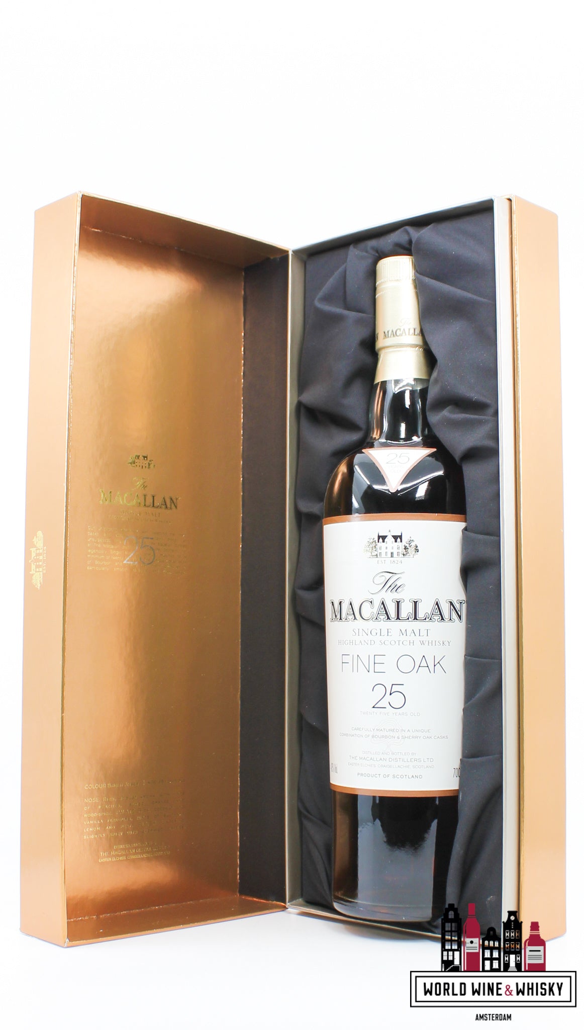 Macallan 25 Years Old 2004 - Fine Oak 43% - WORLD WINE WHISKY 