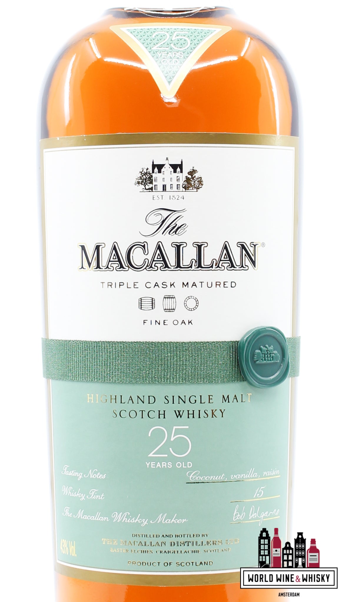 Macallan 25 Years Old 2011 - Fine Oak - Triple Cask Matured 43% - WORLD WINE WHISKY 
