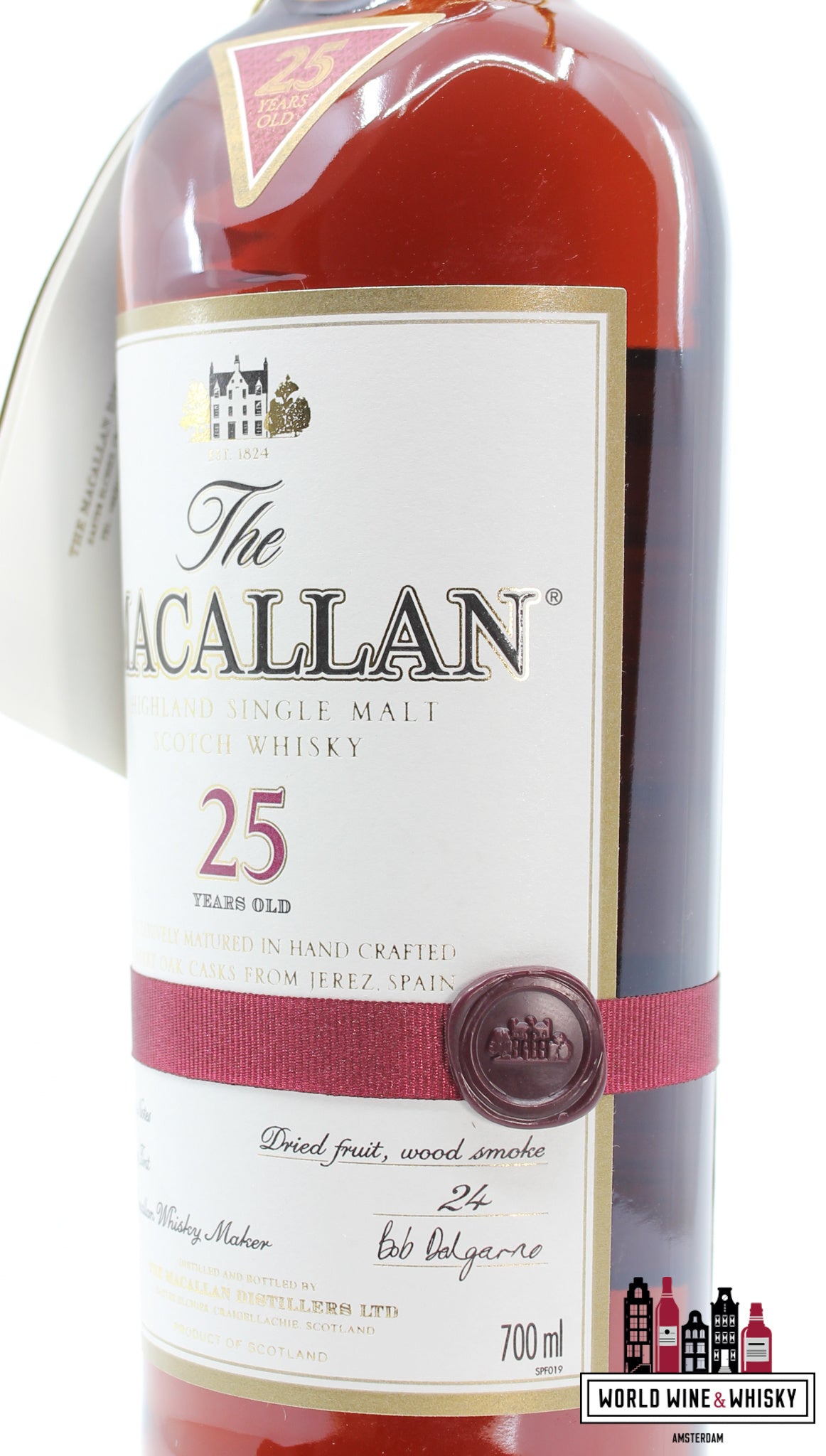 Macallan 25 Years Old 2011 - Sherry Oak Casks from Jerez 43% - WORLD WINE WHISKY 