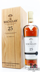 Macallan 25 Years Old - Sherry Oak Casks - Annual 2022 Release 43% - WORLD WINE WHISKY 