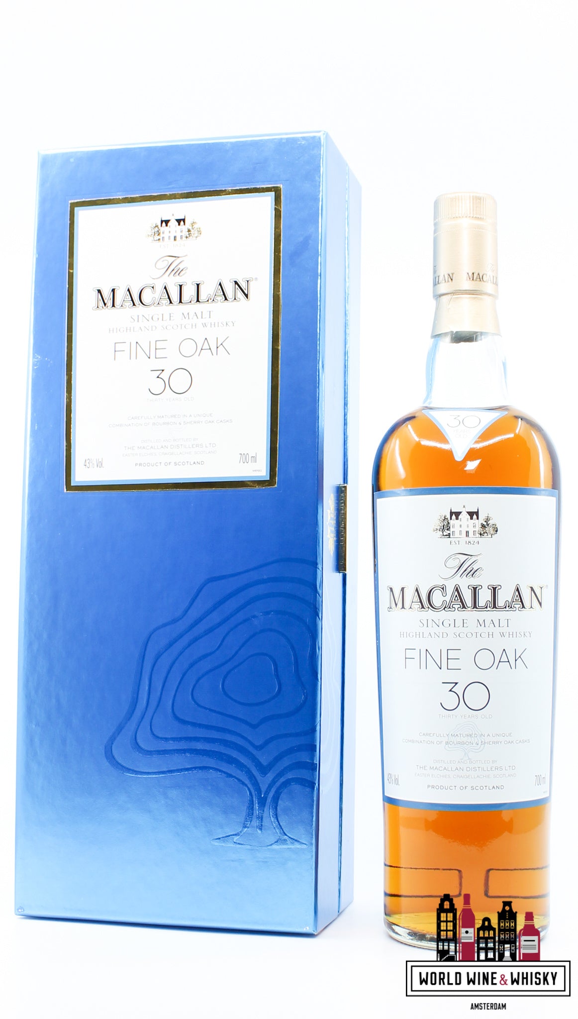 Macallan 30 Years Old 2007 - Fine Oak 43% - WORLD WINE WHISKY 