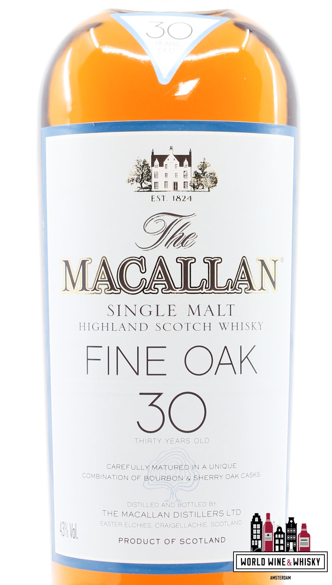 Macallan 30 Years Old 2007 - Fine Oak 43% - WORLD WINE WHISKY 