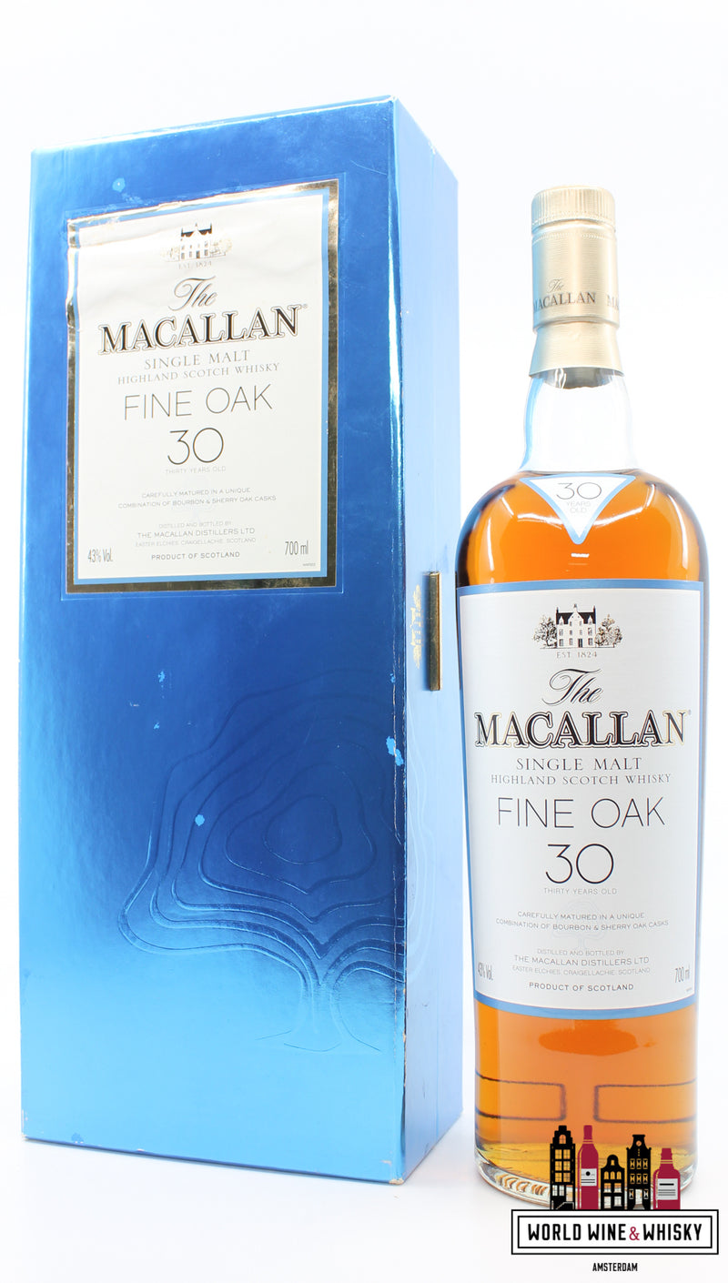 Macallan 30 Years Old 2007 Fine Oak 43% (in luxury case) - WORLD WINE WHISKY 