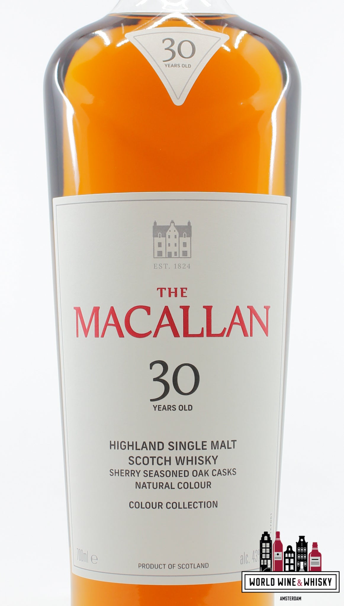 Macallan 30 Years Old 2023 - Colour Collection - Macallan Boutique Only 43% - WORLD WINE WHISKY 