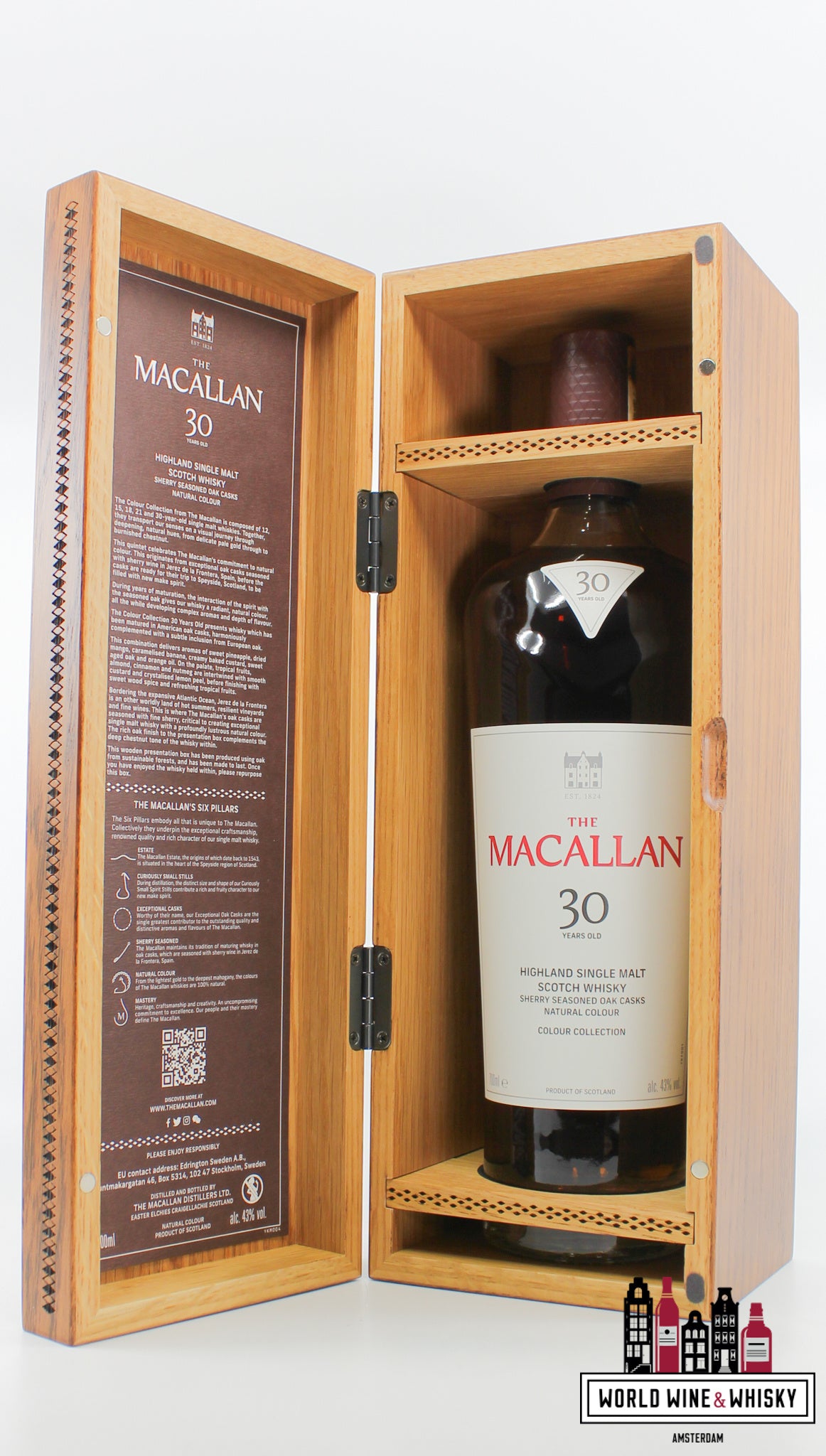 Macallan 30 Years Old 2023 - Colour Collection - Macallan Boutique Only 43% - WORLD WINE WHISKY 