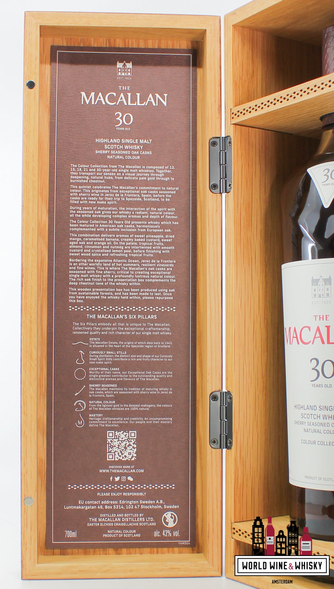 Macallan 30 Years Old 2023 - Colour Collection - Macallan Boutique Only 43% - WORLD WINE WHISKY 