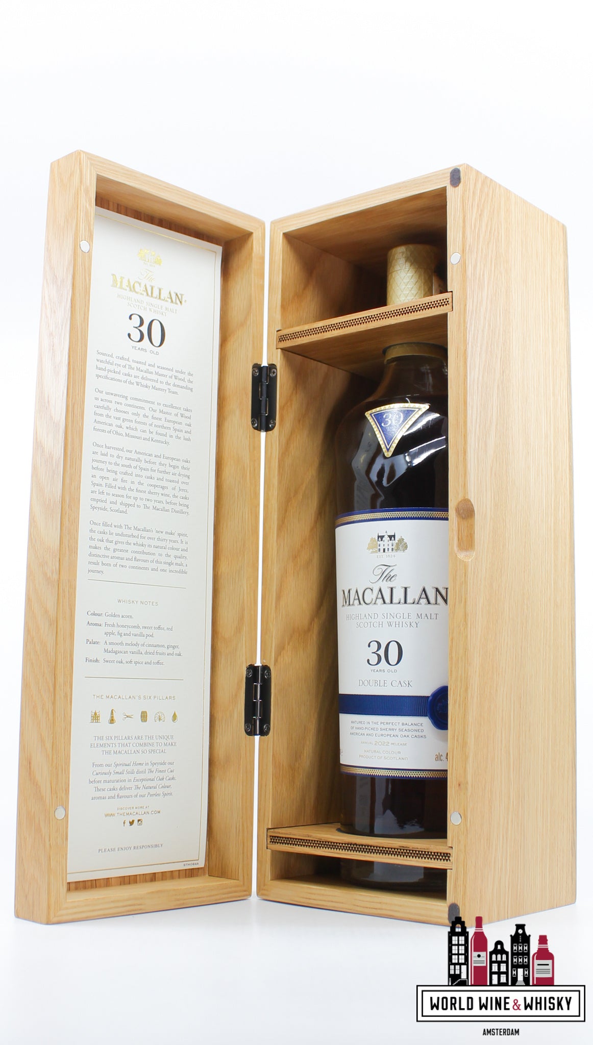 Macallan 30 Years Old - Double Cask - Annual 2022 Release 43% - WORLD WINE WHISKY 
