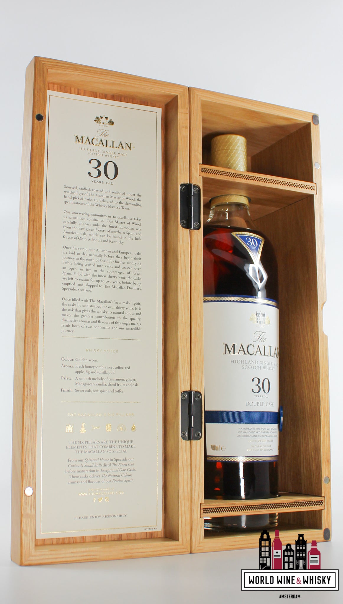 Macallan 30 Years Old - Double Cask - Annual 2022 Release 43% - WORLD WINE WHISKY 