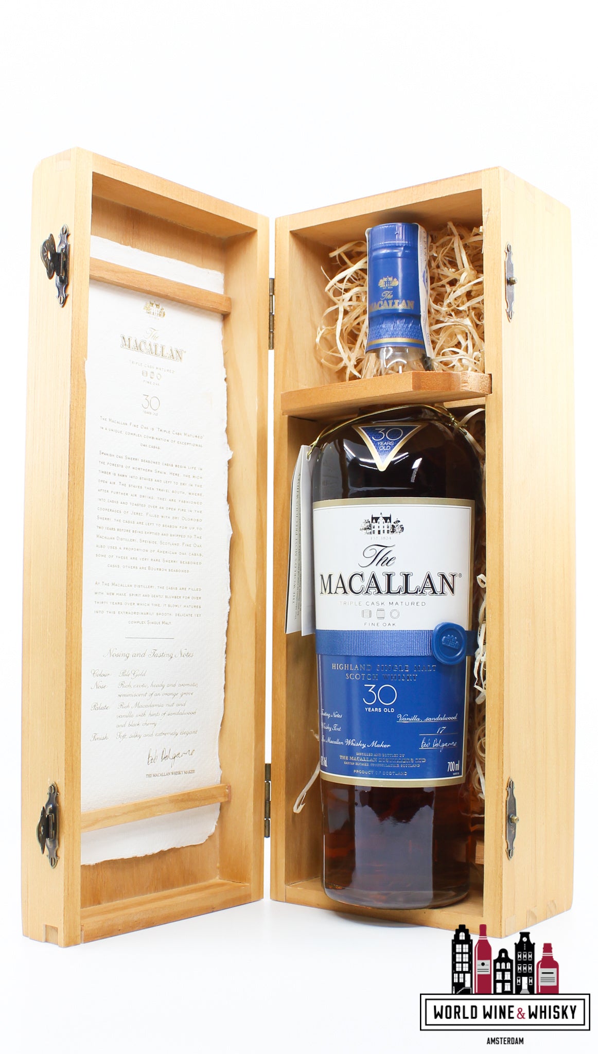 Macallan 30 Years Old - Fine Oak - Triple Cask Matured 43% (1 of 5000) - WORLD WINE WHISKY 