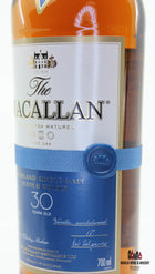 Macallan 30 Years Old Fine Oak Triple Cask Matured 43% 700ml (in wooden case) - WORLD WINE WHISKY 