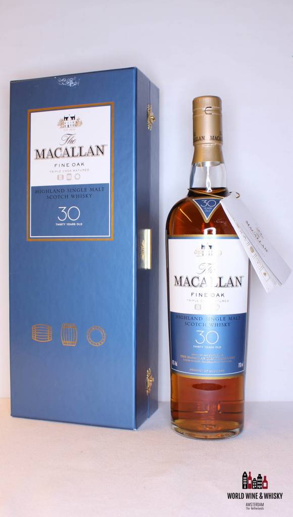 Macallan 30 Years Old  Fine Oak - Triple Cask Matured 43% - WORLD WINE WHISKY 