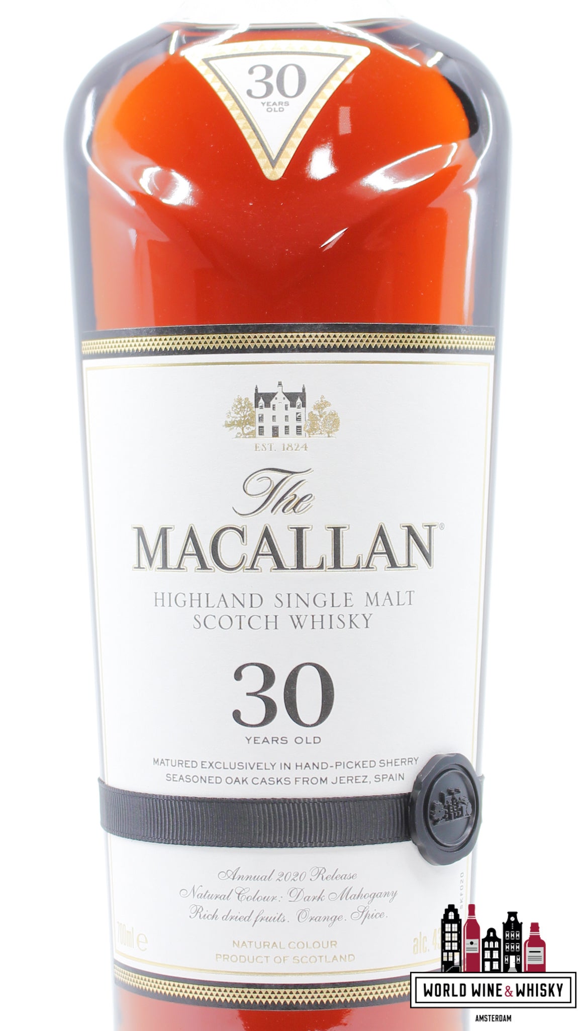 Macallan 30 Years Old 2020 Release - Sherry Oak Casks from Jerez