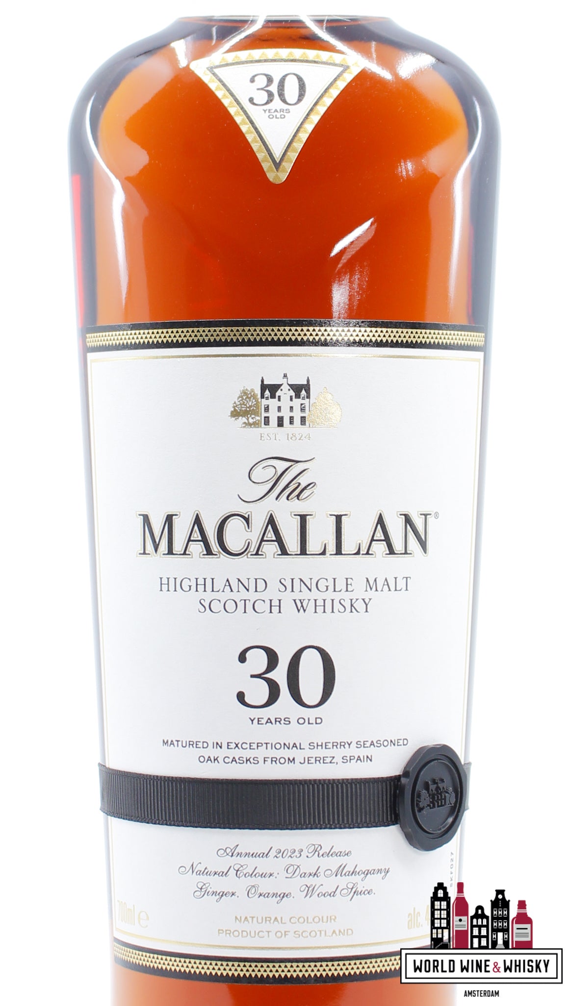 Macallan 30 Years Old - Sherry Casks - Annual 2023 Release 43% - WORLD WINE WHISKY 