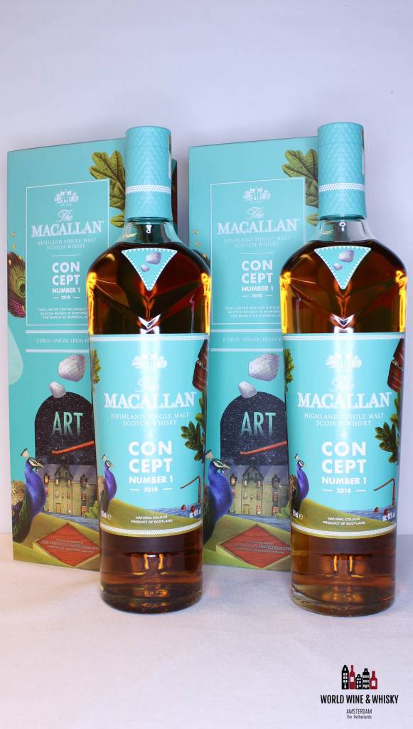 Macallan Concept Number 1 2018 40% - Travel Retail Release Only (Twin-set deal) - WORLD WINE WHISKY 