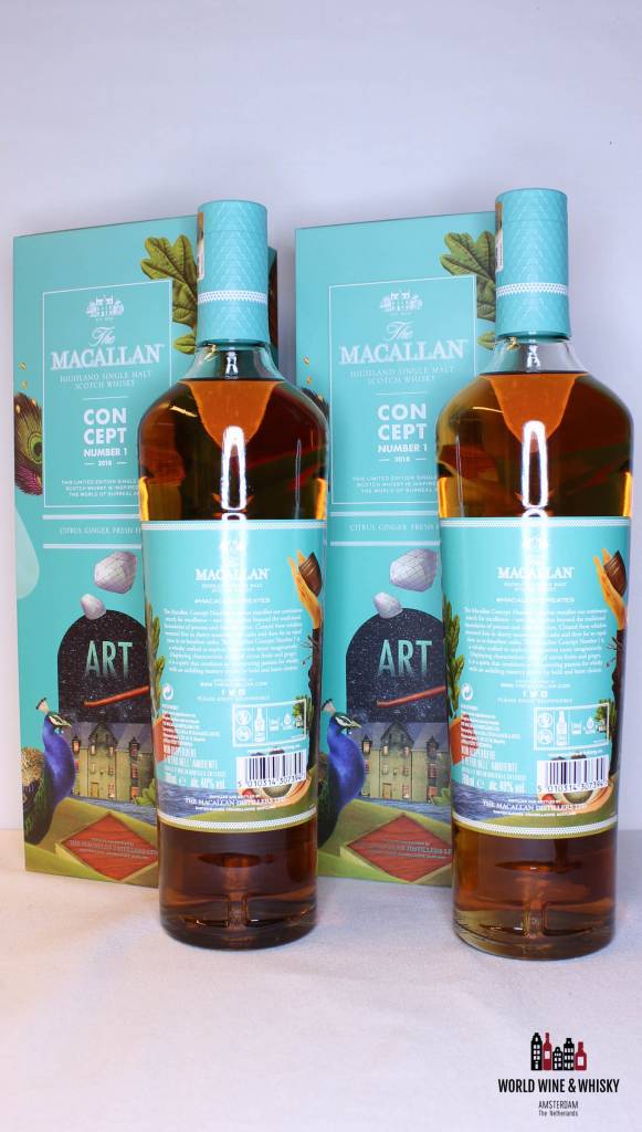 Macallan Concept Number 1 2018 40% - Travel Retail Release Only (Twin-set deal) - WORLD WINE WHISKY 