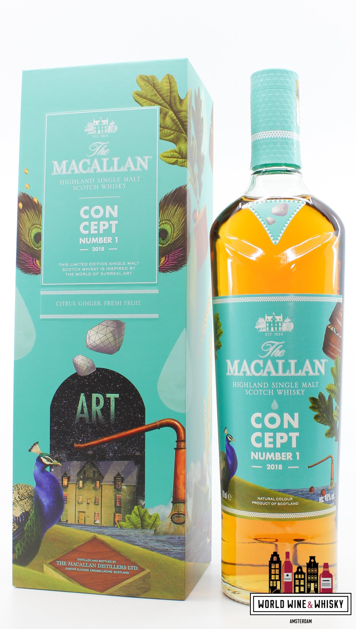 Macallan Concept Number 1 2018 40% - Travel Retail Release Only - WORLD WINE WHISKY 