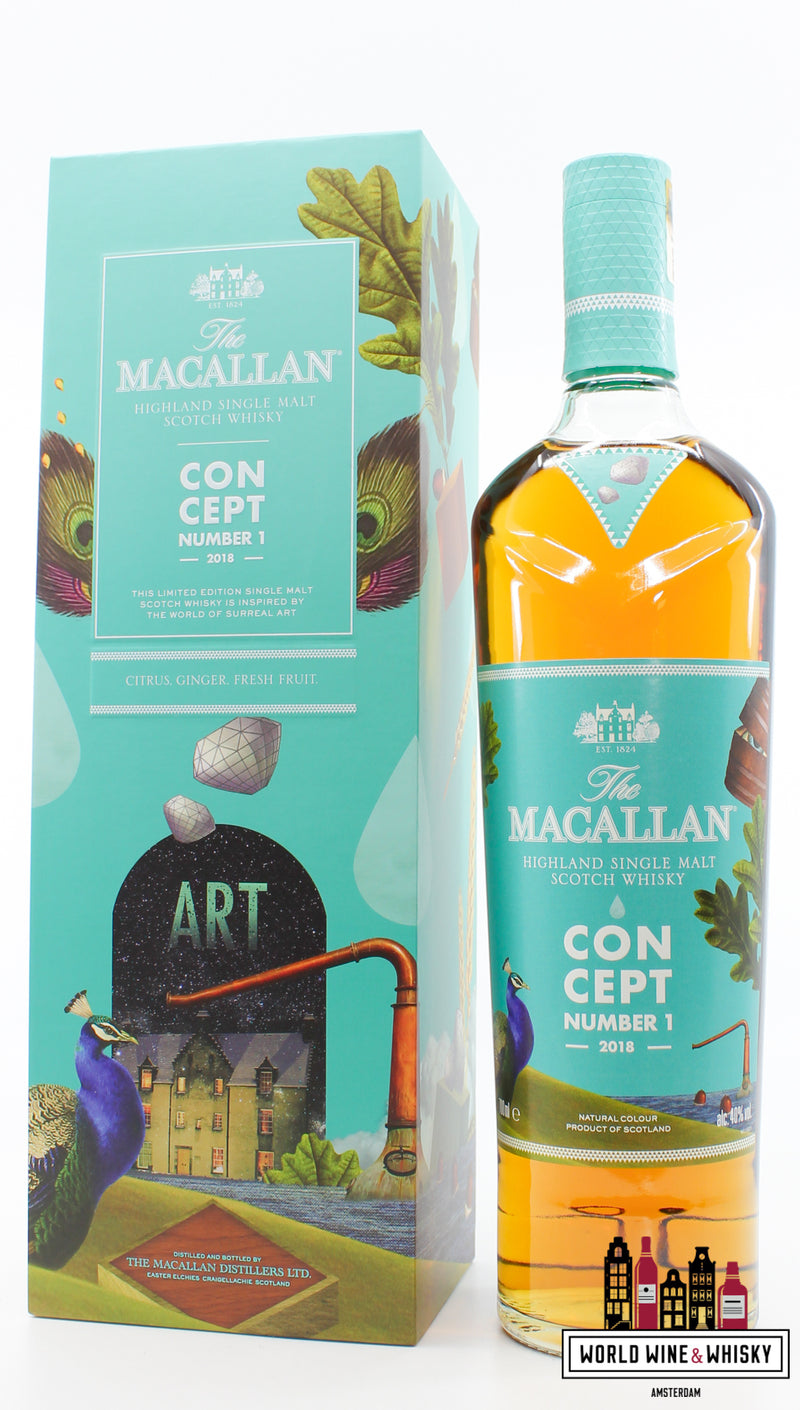 Macallan Concept Number 1 2018 40% - Travel Retail Release Only - WORLD WINE WHISKY 