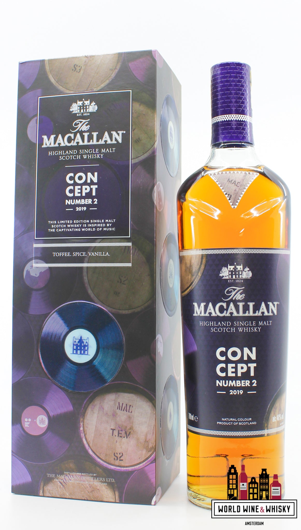 Macallan Concept Number 2 2019 40% - Travel Retail Release Only - WORLD WINE WHISKY 